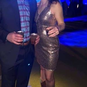 Beaded cocktail dress